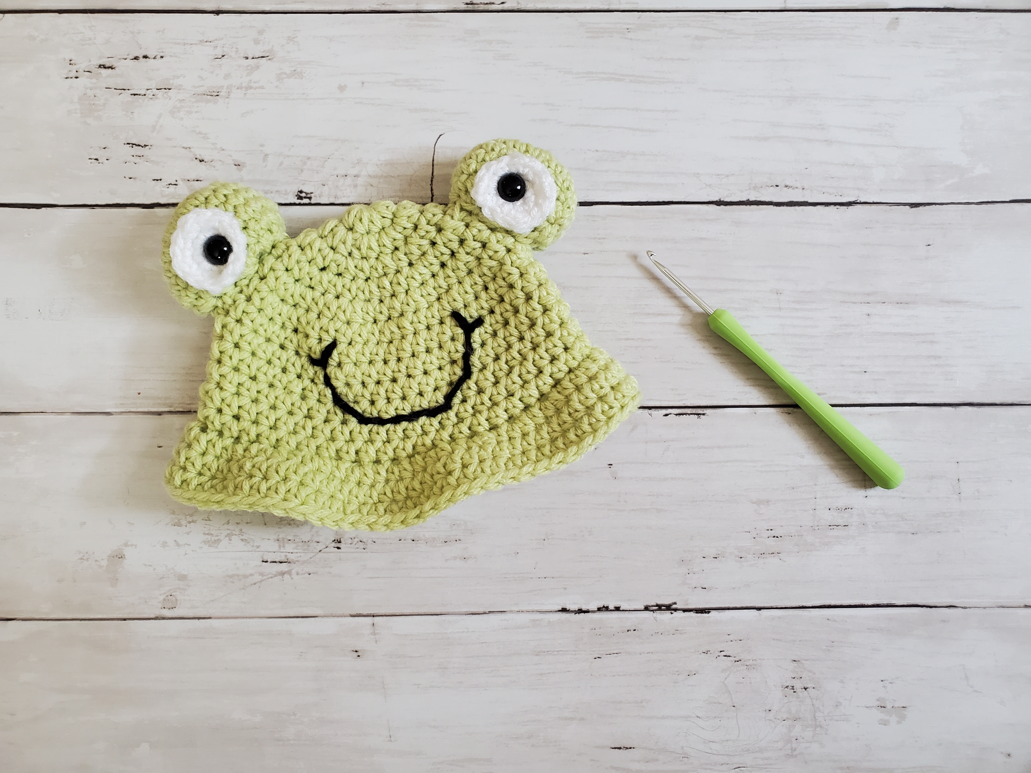 Crochet Frog Hat Froggie Bucket Hat Accessori Cappelli e berretti Cappelli da pescatore Frog Hat Frog Bucket Hat Crochet Hat 