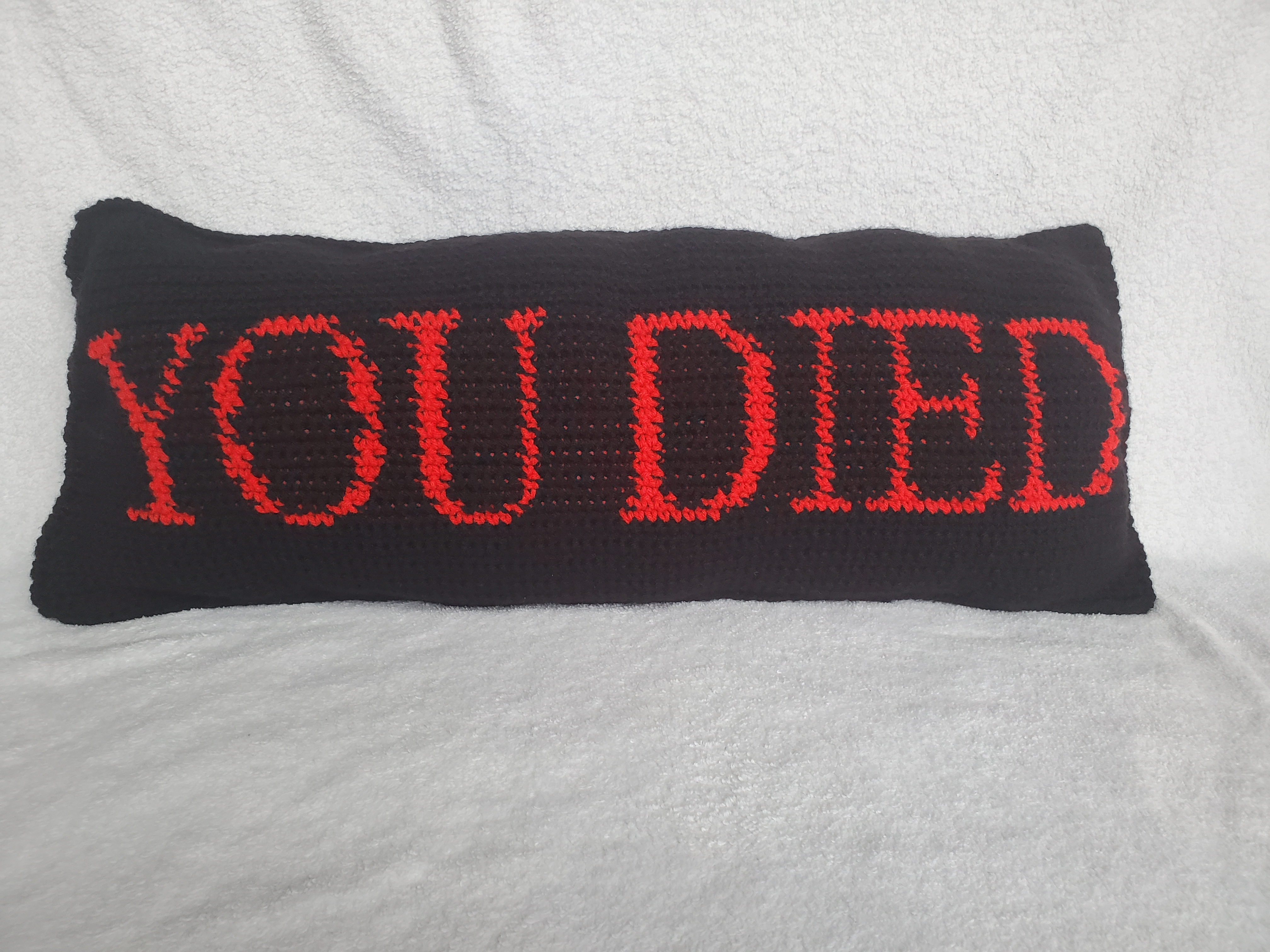 You Died Accent Pillow