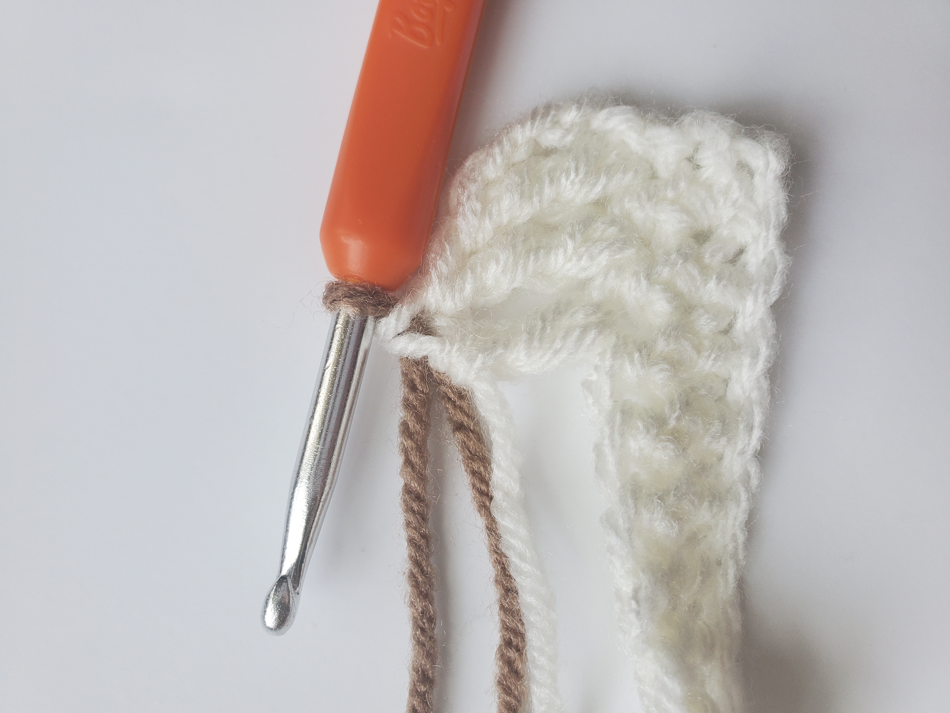 pull yarn through triple crochet