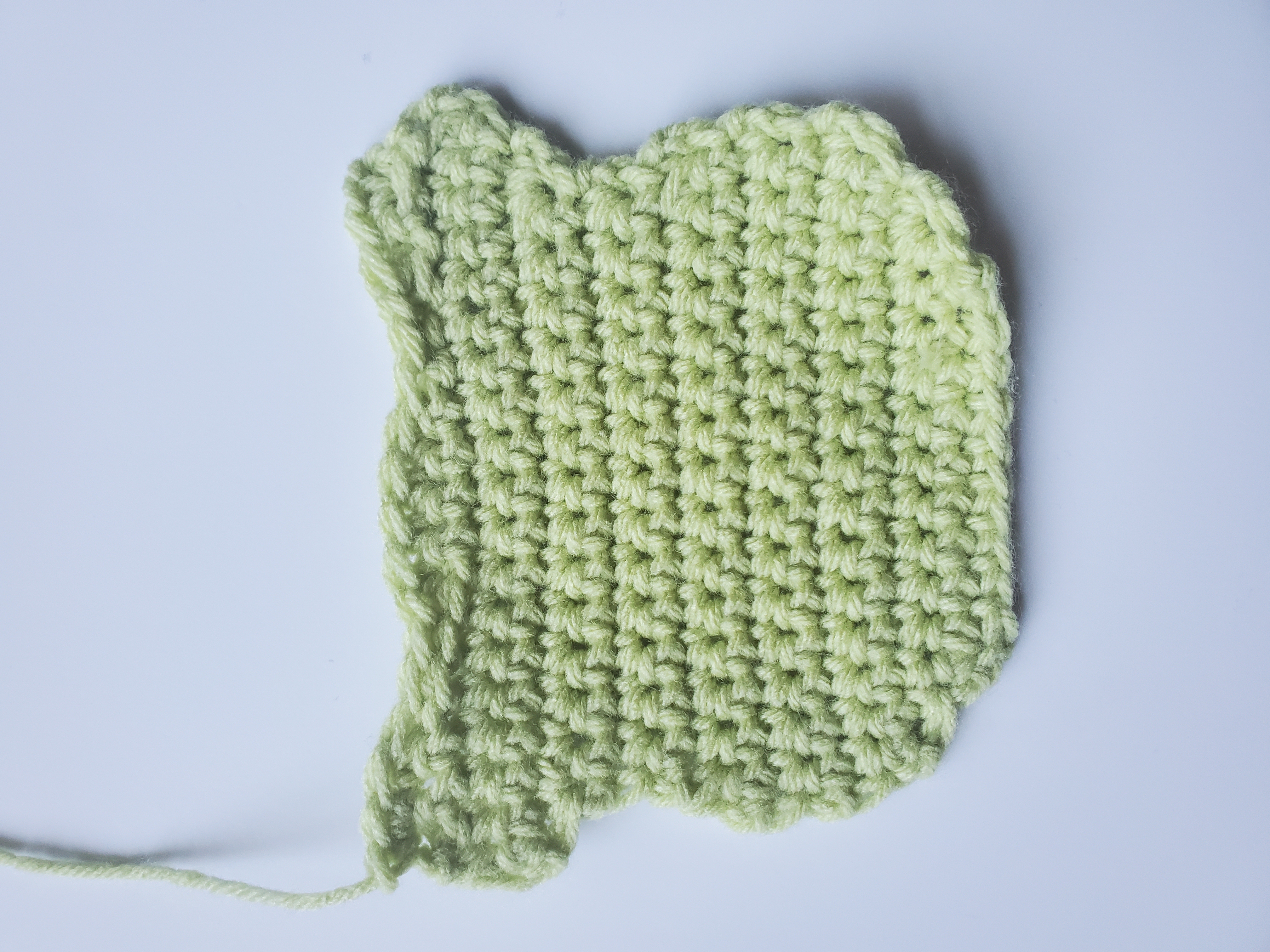 How body of crochet frog stuffy should look