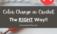 Color change in crochet the right way blog post