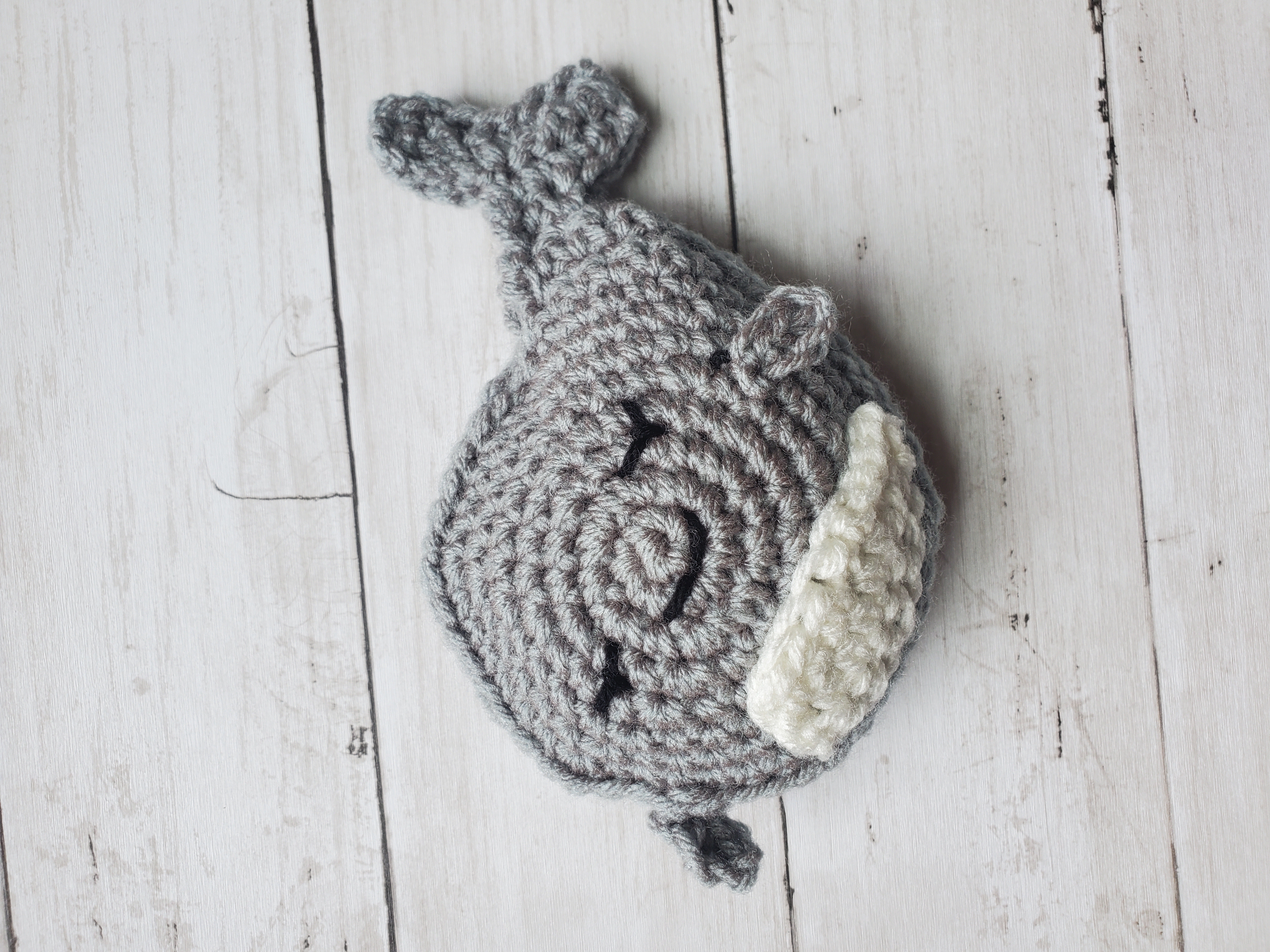 Stuffed Crochet Whale Toy