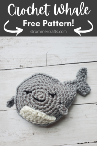 Crochet Whale Pattern by Strommercrafts Pin