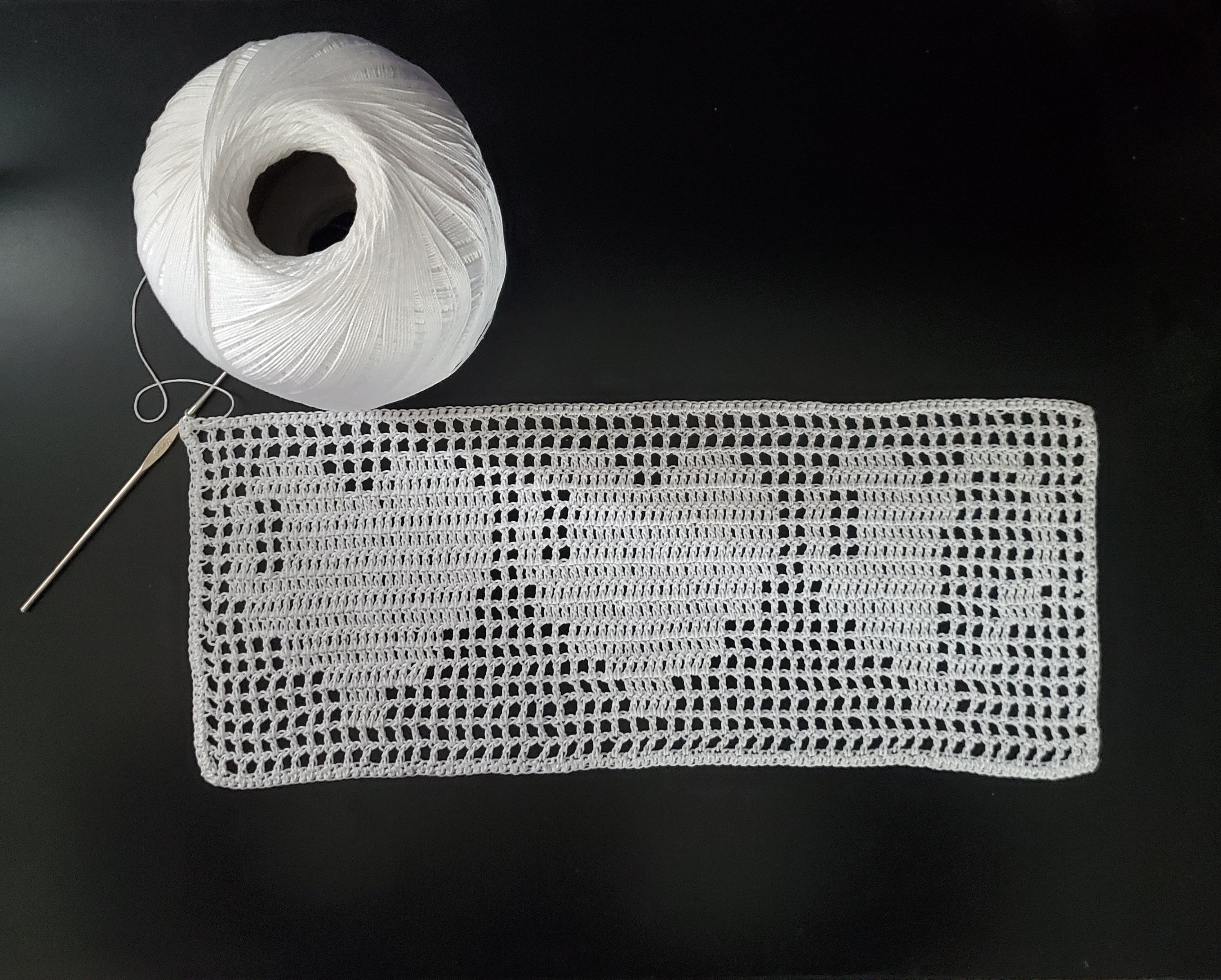 Filet crochet legend of zelda hearts