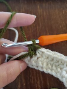 Color Change in Crochet Step 2
