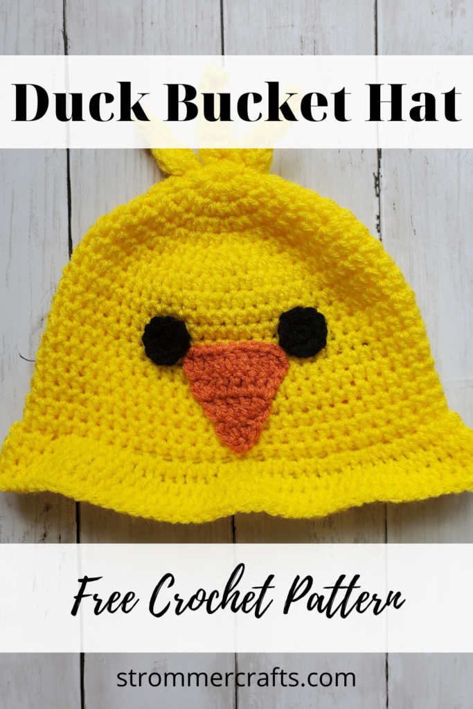 Crochet Duck Bucket Hat Pattern