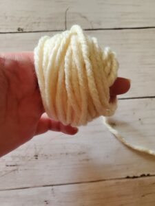 crochet chunky yarn pom pom