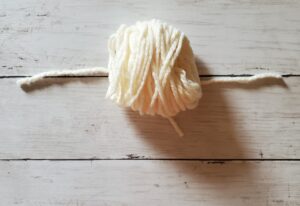 crochet double pom pom baby hat