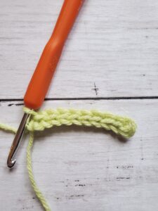 Foundation Row of Slip Stitches