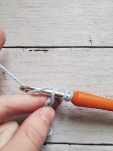 Grabbing Yarn with Crochet Hook
