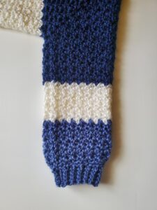 crochet striped sweater