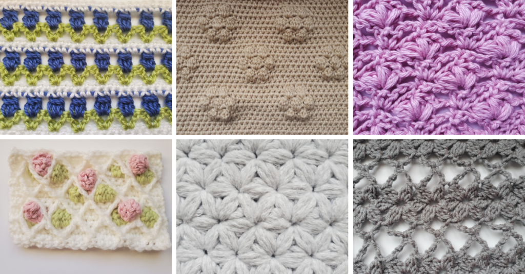 17 Crochet Stitches that Look Like Flowers