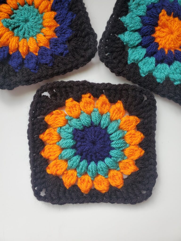 Crochet Sunburst Granny Square
