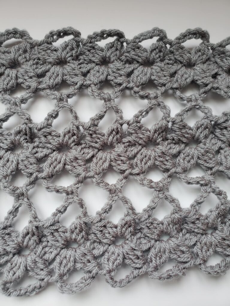 Lace Flower Scarf Stitch