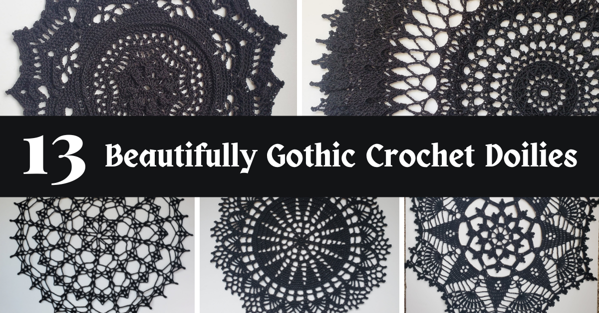 13 Beautifully Gothic Crochet Doilies