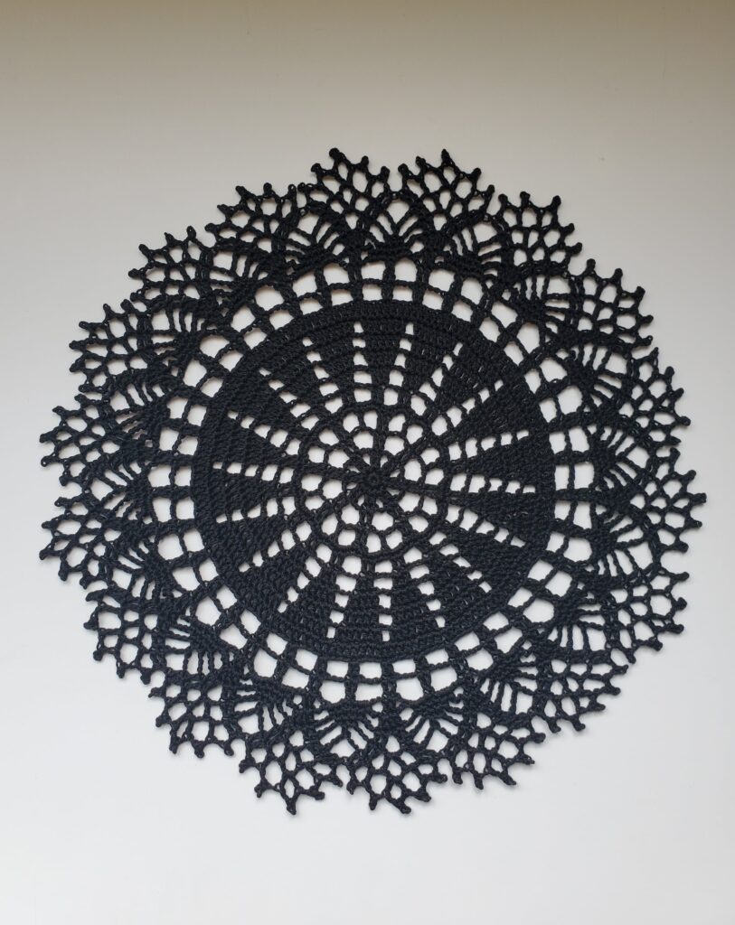 crochet gothic doily