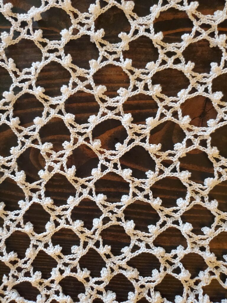 Crochet Lace Veil Little Leaf Trellis