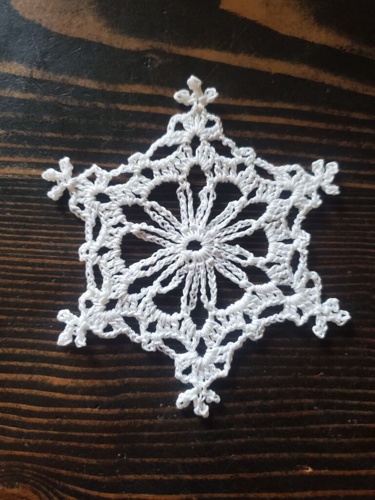 Chain Loop Crochet Snowflake