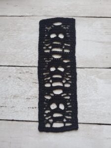 Crochet Bookmark Skull