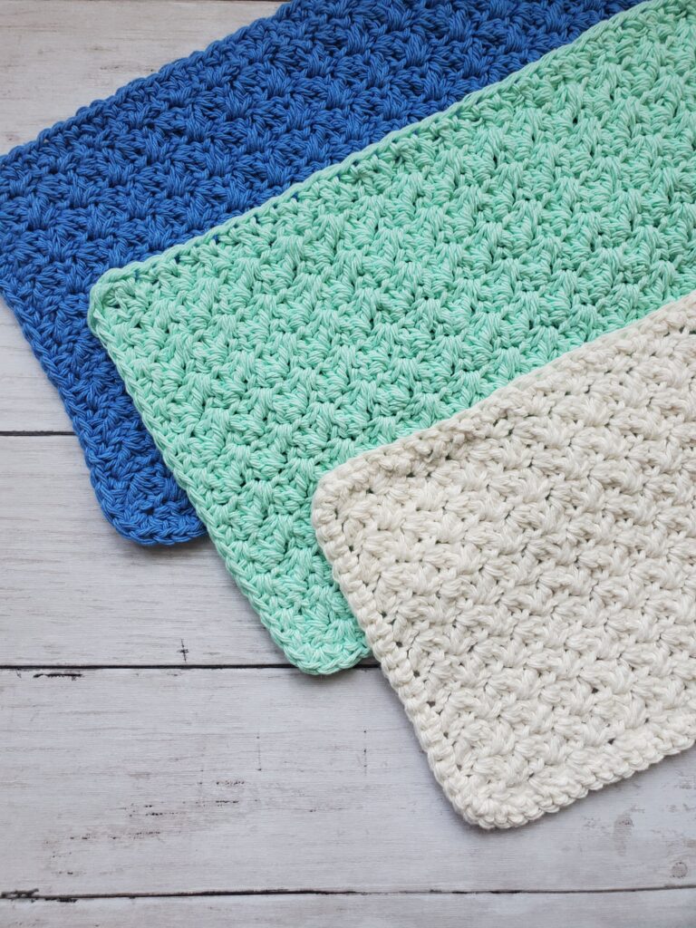 Free Peaches and Creme Crochet Burp Cloth Pattern