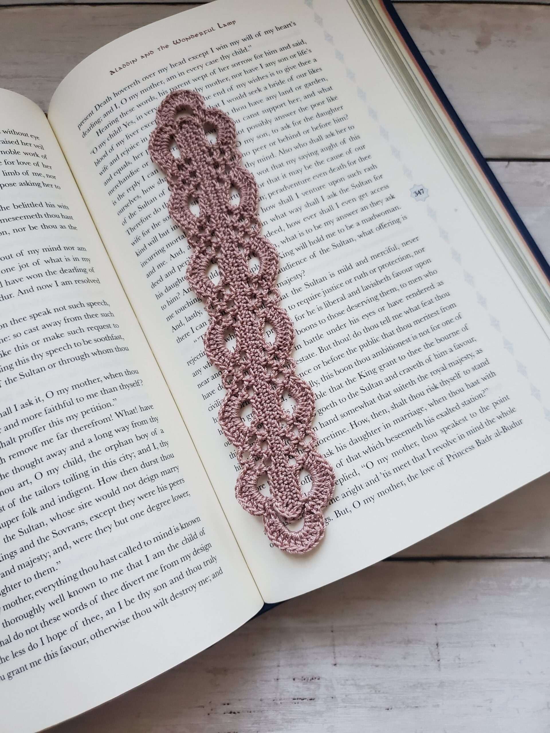 Crochet Blissful Bookmark