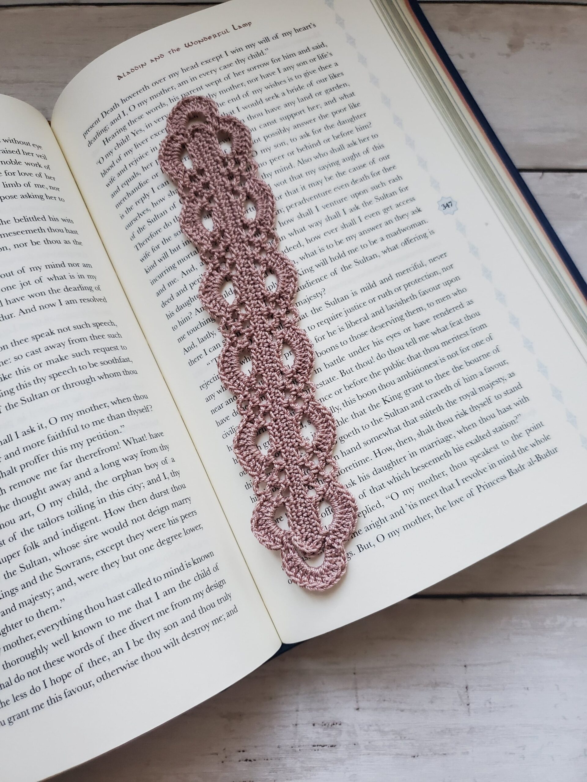 Crochet Blissful Bookmark Free Pattern