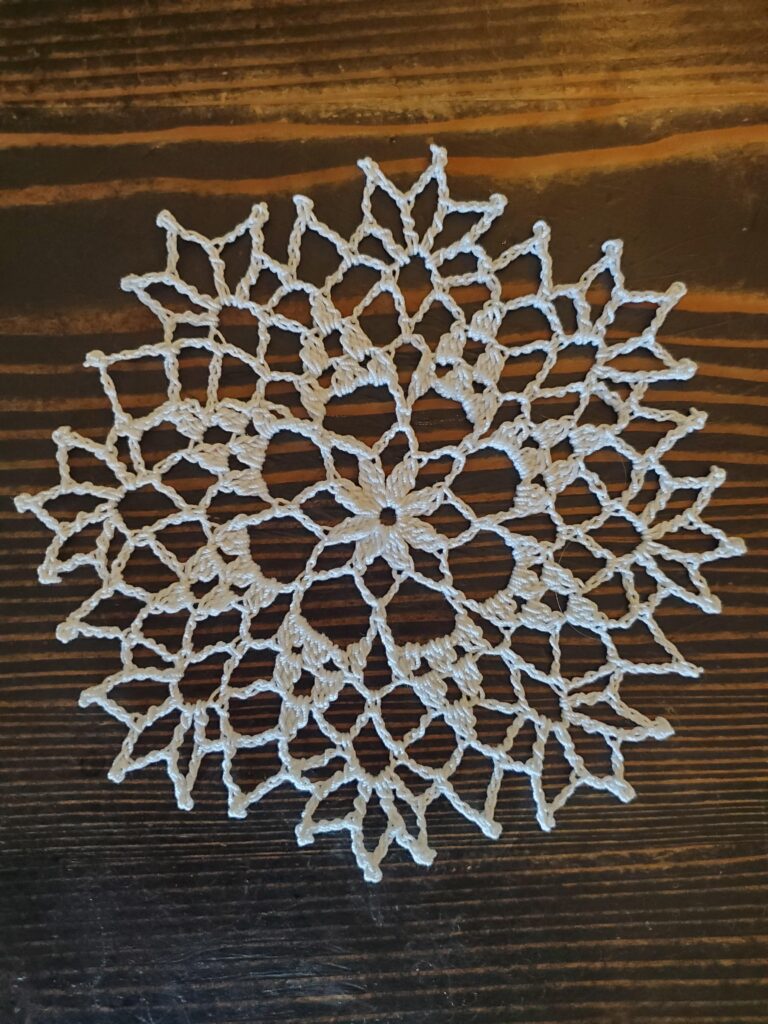 small crochet doily diagram free pattern