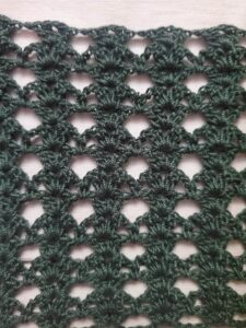 Crochet Double V Stitch Diamonds