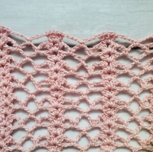 Lacy Lattice Double V Stitch