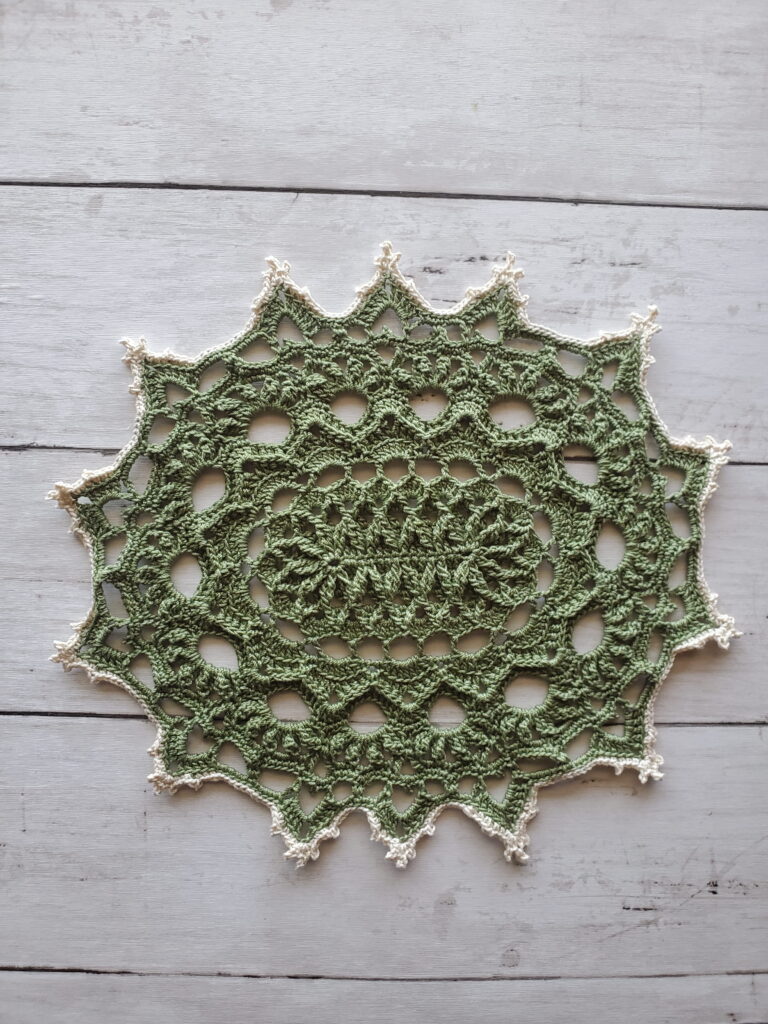 Wispweave Oval Doily