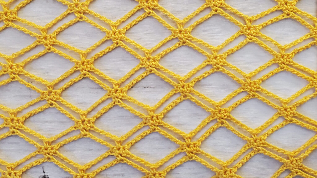 Lacy Diamond Crochet Stitch