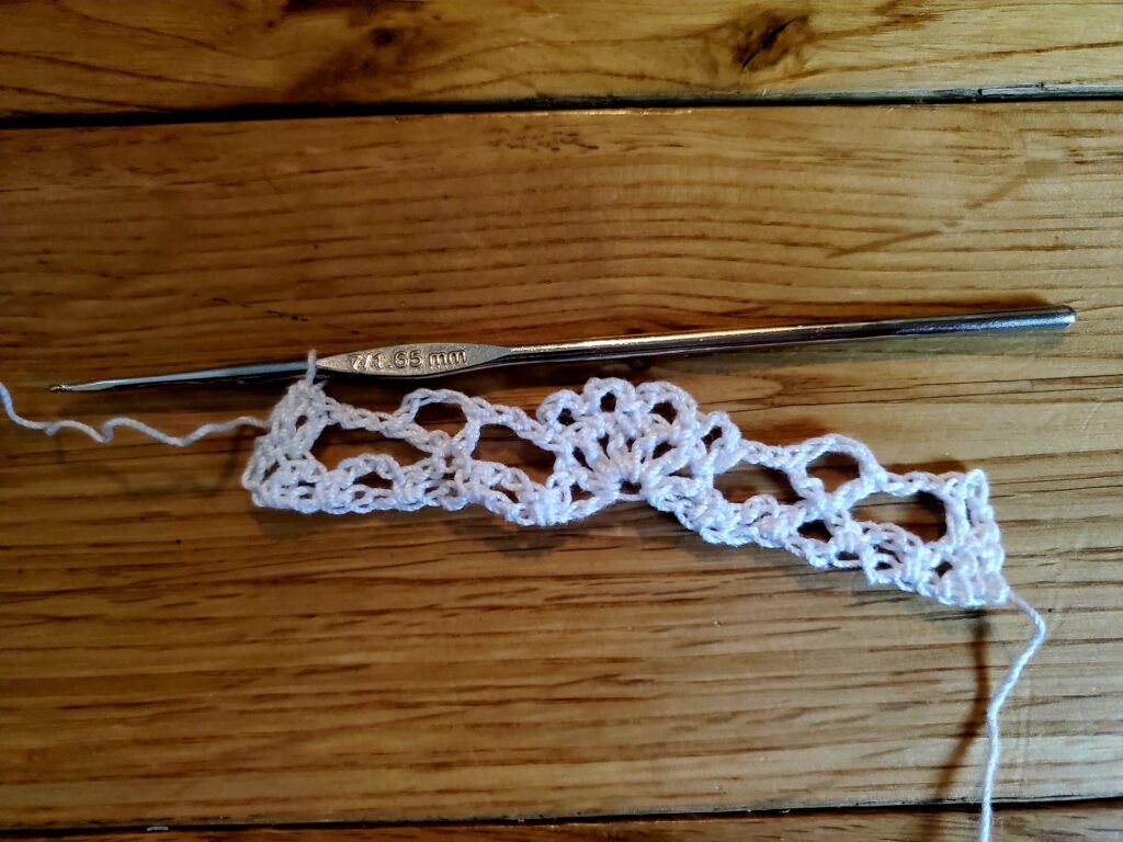 Infinity Crochet Veil Row 2