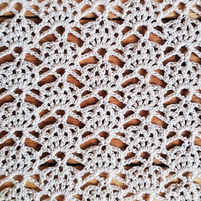 Lace Crochet Stitch Shell Flower